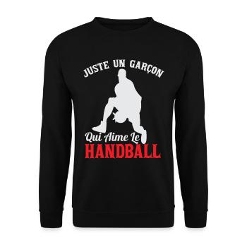 Enfant Handball Handballeur Sport - Sweat-shirt Unisexe - noir - Devant - Alina (178cm) & Michal (187cm)