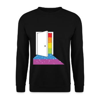 Mois de la fierté LGBT Rainbow Color - Sweat-shirt Unisexe - noir - Devant - Alina (178cm) & Michal (187cm)