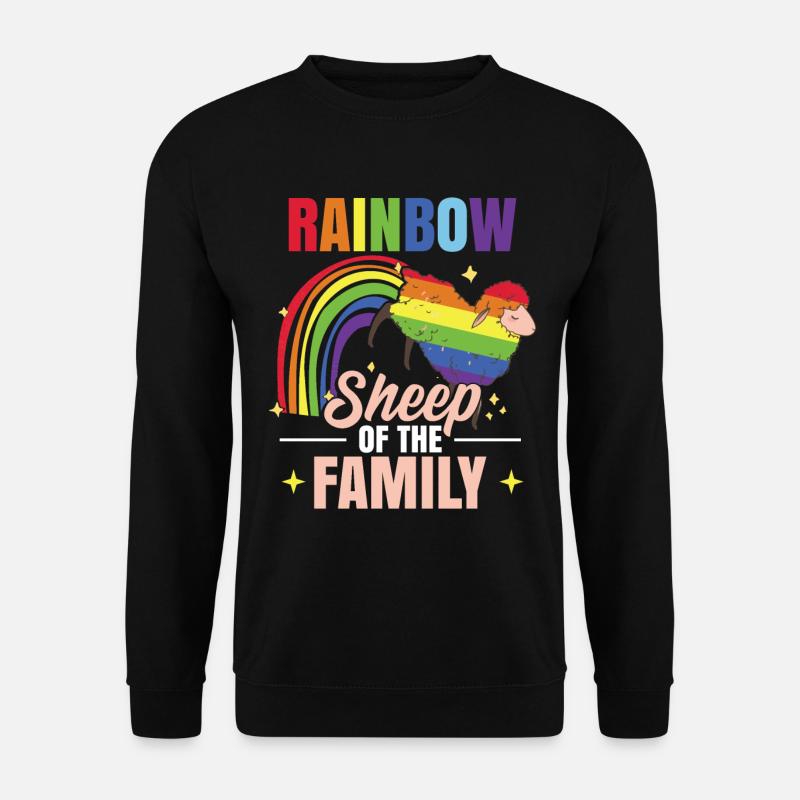 Rainbow Sheep - Unisex Sweatshirt - black