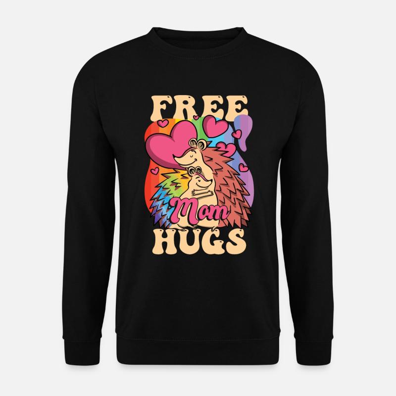 Free Mom Hugs - Unisex Sweatshirt - black