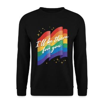 LGBT Flag Gay Parade Pride Month - Unisex Sweatshirt - black - Front - Alina (178cm) & Michal (187cm)