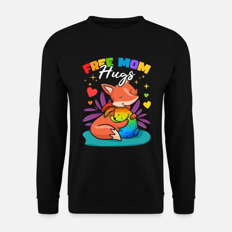 Free Mom Hugs - Unisex Sweatshirt - black