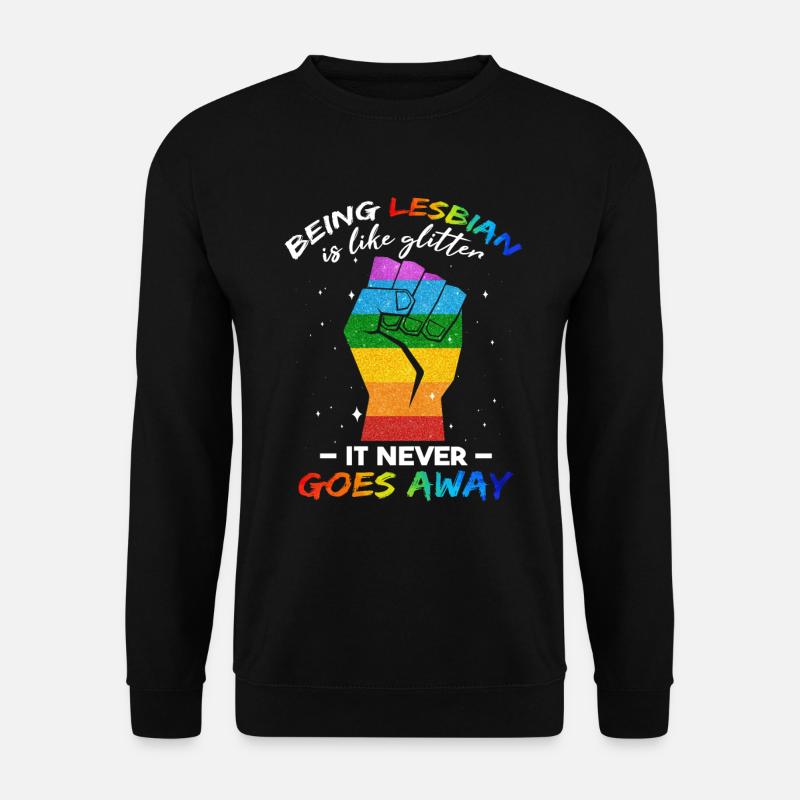 Funny Lesbian Pride Month - Unisex Sweatshirt - black