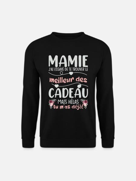 Mamie Cadeau - Sweat-shirt Unisexe - noir