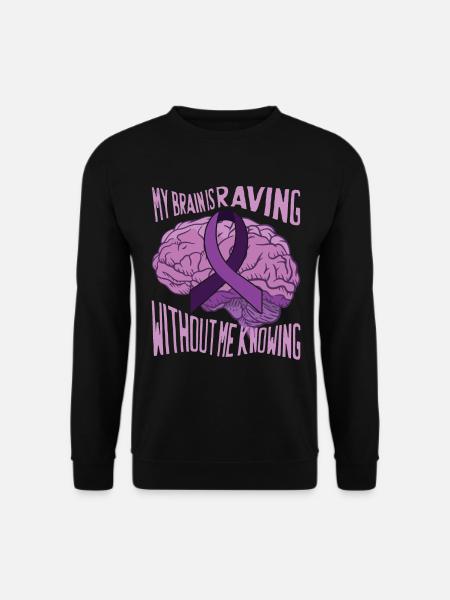 Funny Epilepsy Awareness - Unisex Sweatshirt - black