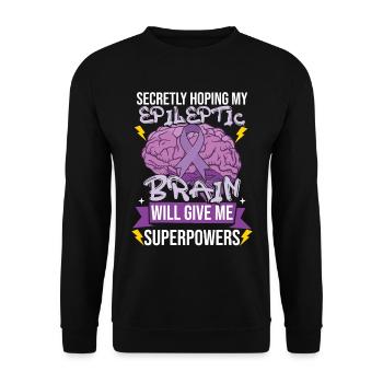 Epilepsy Awareness Month - Unisex Sweatshirt - black - Front - Alina (178cm) & Michal (187cm)