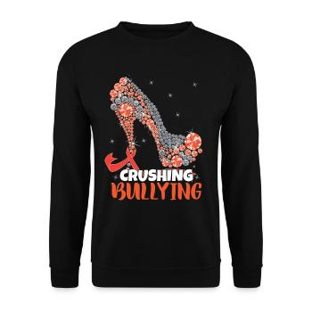 Anti-Bullying Quote | Unity Day | Bully Awareness - Unisex Sweatshirt - black - Front - Alina (178cm) & Michal (187cm)