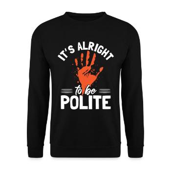 Anti-Mobbing-Bewusstseinsmonat - Unisex Pullover - Schwarz - Vorne - Alina (178cm) & Michal (187cm)