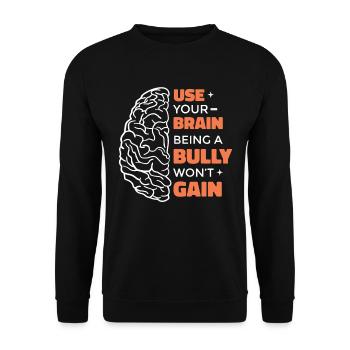 Unity Day | Bully Awareness | Anti-Bullying - Unisex Sweatshirt - black - Front - Alina (178cm) & Michal (187cm)