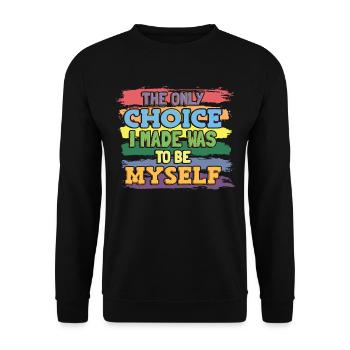 Mois de la fierté gaie LGBT - Sweat-shirt Unisexe - noir - Devant - Alina (178cm) & Michal (187cm)