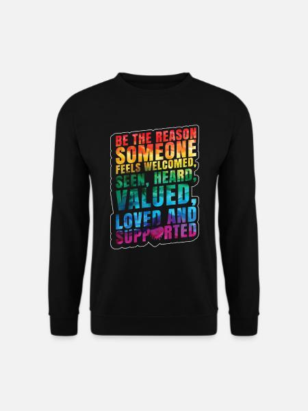 LGBT Quote - Unisex Sweatshirt - black