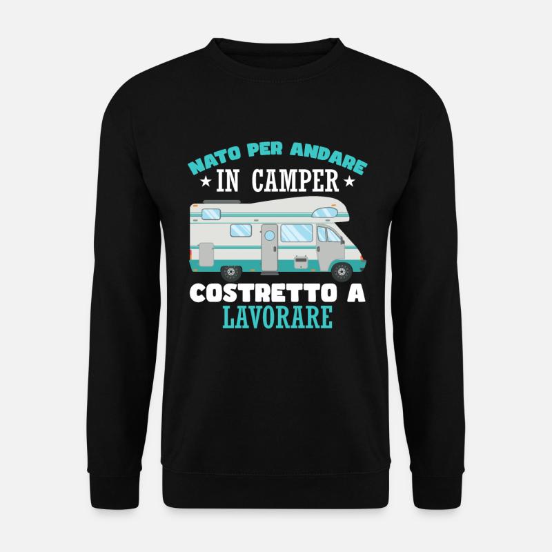 Fun Camper Camper Camping - Unisex Pullover - Schwarz