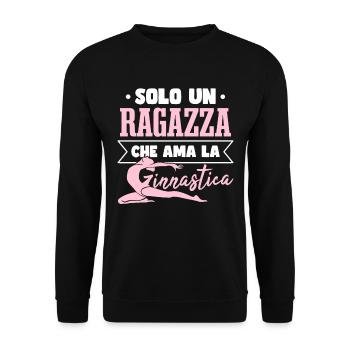 Gymnastique Fille - Sweat-shirt Unisexe - noir - Devant - Alina (178cm) & Michal (187cm)