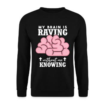 Epilepsy Funny Quote - Unisex Sweatshirt - black - Front - Alina (178cm) & Michal (187cm)