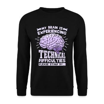 Epilepsy Awareness Warrior - Unisex Sweatshirt - black - Front - Alina (178cm) & Michal (187cm)