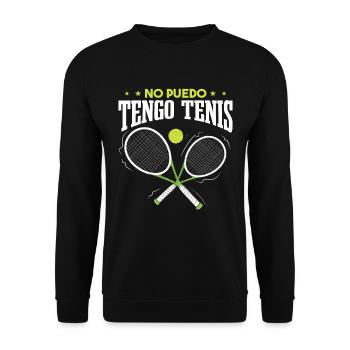 Tenis Entrenador Tenista Divertido - Sweat-shirt Unisexe - noir - Devant - Alina (178cm) & Michal (187cm)
