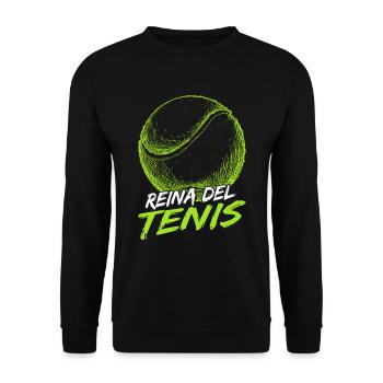 Reina Del Tenis - Sweat-shirt Unisexe - noir - Devant - Alina (178cm) & Michal (187cm)