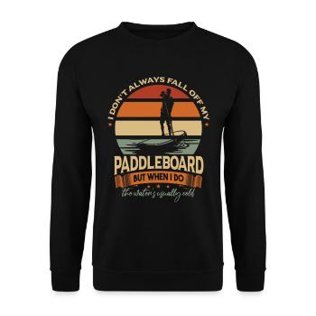 Standup Paddleboard - Unisex Pullover - Schwarz - Vorne - Alina (178cm) & Michal (187cm)