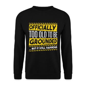 Offizieller Teenager Funny - Unisex Pullover - Schwarz - Vorne - Alina (178cm) & Michal (187cm)
