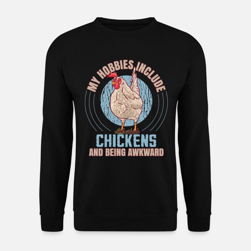 My Hobbies Include Chickens - Unisex Sweatshirt - black