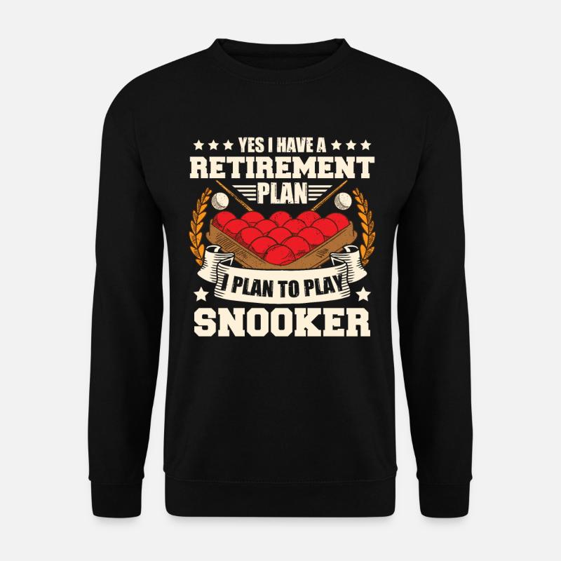 Snooker-Ruhestand - Unisex Pullover - Schwarz