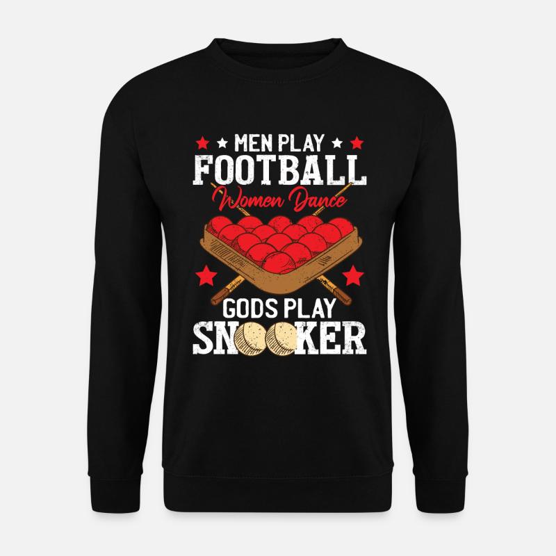Lustiger Vatertag Snooker Humor Männer Snooker - Unisex Pullover - Schwarz