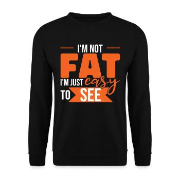 Lustiger Papa-Witz Humor Papa Vatertag - Unisex Pullover - Schwarz - Vorne - Alina (178cm) & Michal (187cm)