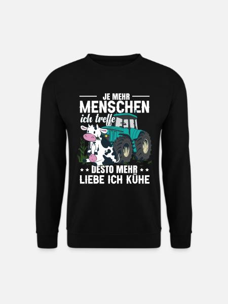 Ich Liebe Meine Kühe - Unisex Pullover - Schwarz