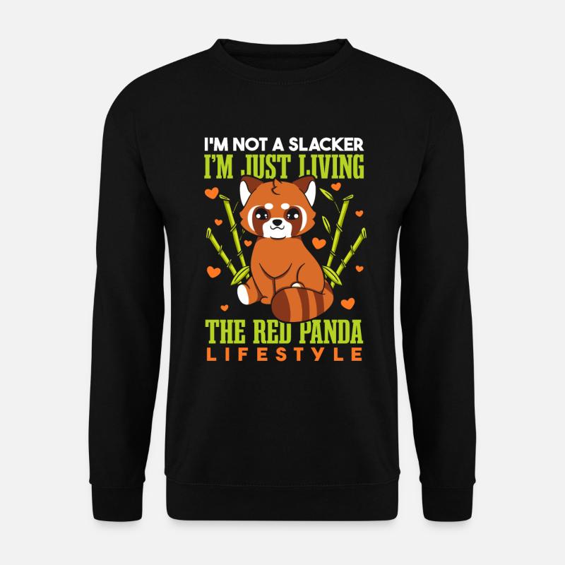 Funny Red Panda - Unisex Sweatshirt - black
