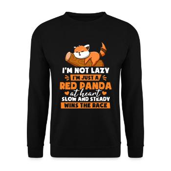 Je ne suis qu’un panda roux - Sweat-shirt Unisexe - noir - Devant - Alina (178cm) & Michal (187cm)