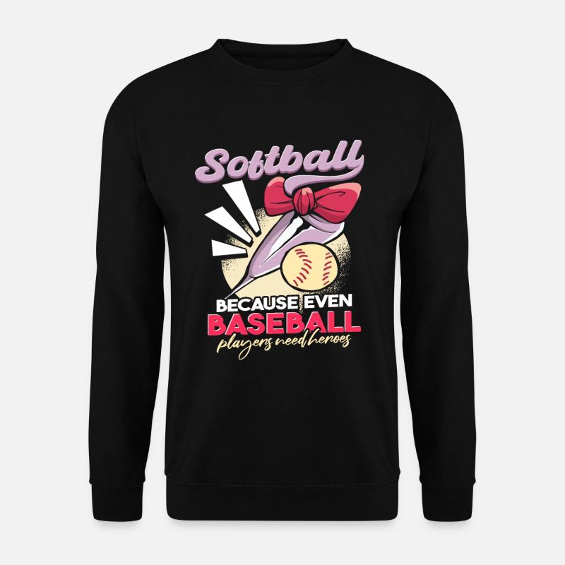 Softball Player Joke - Unisex Sweatshirt - black