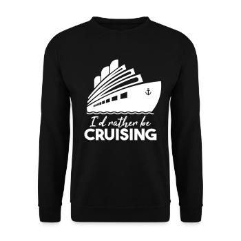 Je préfère faire de la croisière - Sweat-shirt Unisexe - noir - Devant - Alina (178cm) & Michal (187cm)