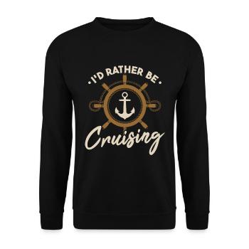 Je préfère faire de la croisière - Sweat-shirt Unisexe - noir - Devant - Alina (178cm) & Michal (187cm)