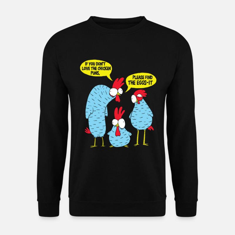 Chicken Puns - Unisex Sweatshirt - black
