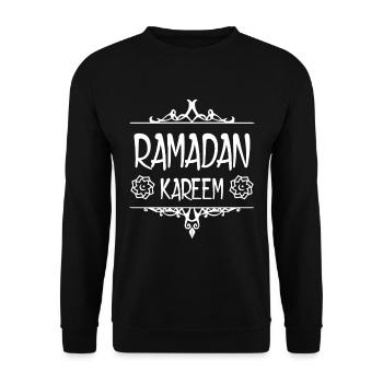 Ramadan Kareem - Unisex Sweatshirt - black - Front - Alina (178cm) & Michal (187cm)