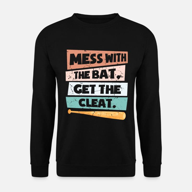 Lustiger Softball - Unisex Pullover - Schwarz