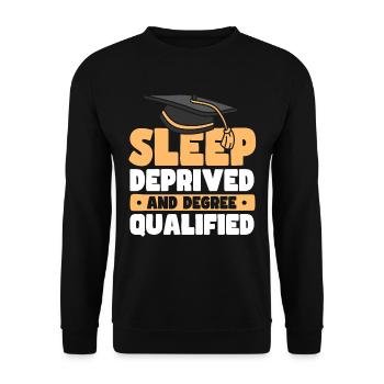 Diplôme de la classe de fin d’études de 2023 - Sweat-shirt Unisexe - noir - Devant - Alina (178cm) & Michal (187cm)