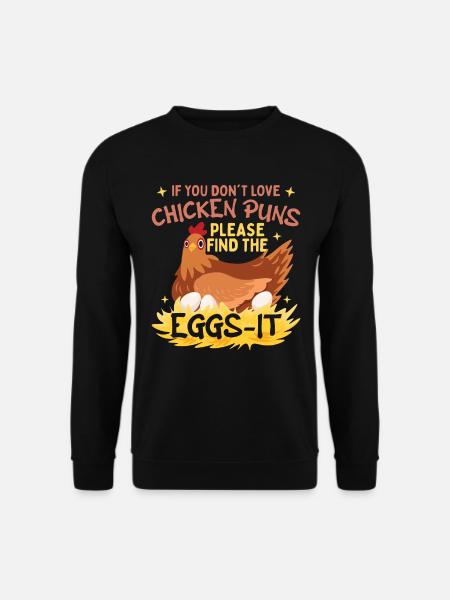 Chicken Puns - Unisex Sweatshirt - black