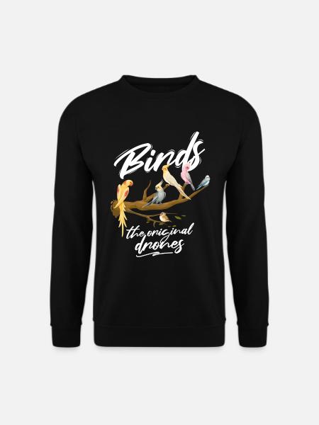 Bird Funny Birder Birding Birdwatching - Unisex Sweatshirt - black