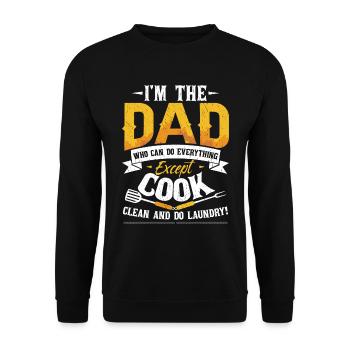Je suis le père qui peut tout faire - Sweat-shirt Unisexe - noir - Devant - Alina (178cm) & Michal (187cm)