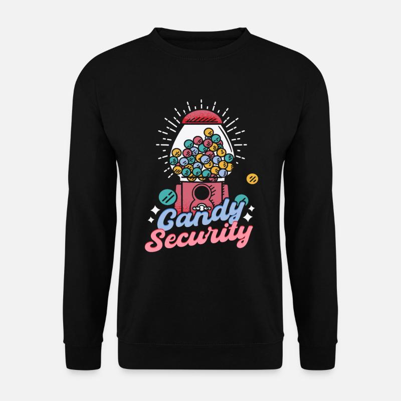 Süßigkeiten Sicherheit Süßigkeiten - Unisex Pullover - Schwarz