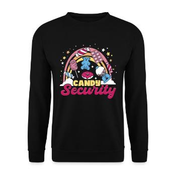 Candy Security - Unisex Sweatshirt - black - Front - Alina (178cm) & Michal (187cm)