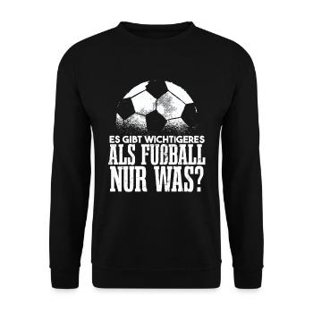 Fußballer Sprüche Lustig - Unisex Pullover - Schwarz - Vorne - Alina (178cm) & Michal (187cm)