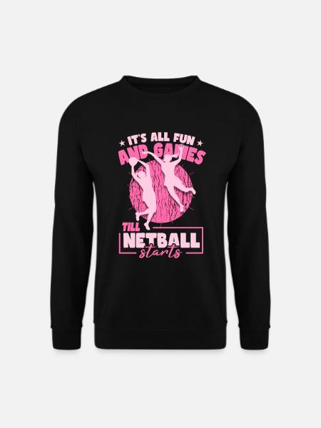 Funny Netball Player - Unisex Sweatshirt - black