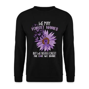 Nous pouvons oublier des noms - Sweat-shirt Unisexe - noir - Devant - Alina (178cm) & Michal (187cm)