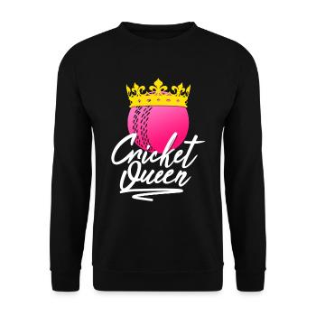 Reine du cricket - Sweat-shirt Unisexe - noir - Devant - Alina (178cm) & Michal (187cm)