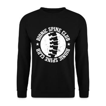 Back Surgery | Binoic Spine Club - Unisex Sweatshirt - black - Front - Alina (178cm) & Michal (187cm)
