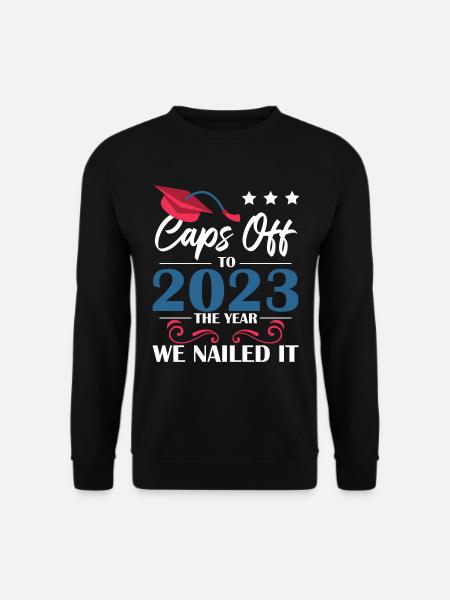 Caps Of To 2023 Graduation - Unisex Sweatshirt - black