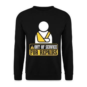 Hors service pour réparations - Sweat-shirt Unisexe - noir - Devant - Alina (178cm) & Michal (187cm)