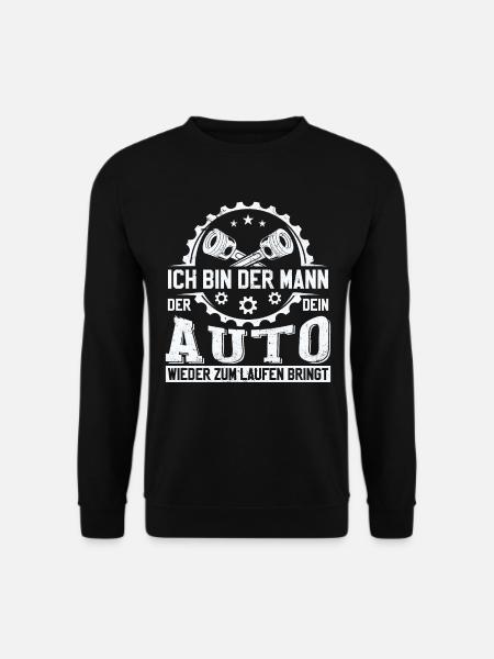 Automechaniker KFZ Mechatroniker Sprüche - Unisex Pullover - Schwarz